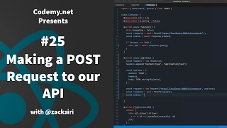 React Making a POST Request to our API - 025