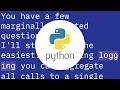 Python Logging function name file name line number using a single file