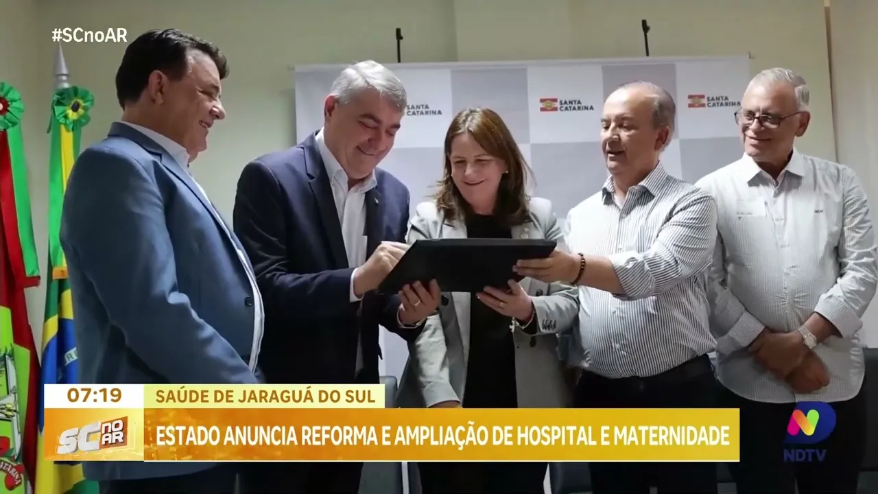 Estado anuncia reforma e ampliação de hospital maternidade de Jaraguá do Sul