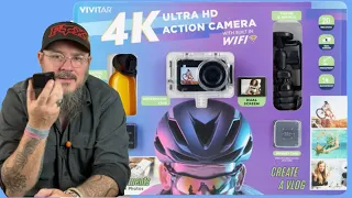 Vivitar 4K Ultra Action Camera Walmart Bundle Full Review