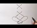 Ganesh Ji Drawing With Dots Ganpati Bappa Drawing