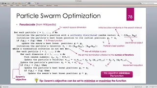 Java for Scientific Computing Bounded Particle Swarm Optimization