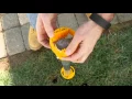 How to Install a No Dig Vinyl Fence Post in 60 Seconds WamBam Fence Easy Install Vinyl Fence