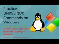 How to run Unix Linux commands on Windows Shell Scripting without Installing Cygwin