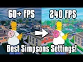 Fortnite Simpsons Settings Guide! - FPS Boost, Colorblind Modes, \u0026 More!