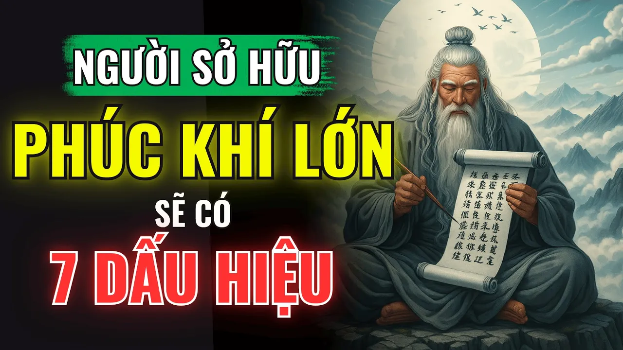 Outline Video 7 Dấu Hiệu Bạn Đang Sở Hữu Phúc Khí Lớn – Cổ Nhân Đã Dạy Từ Ngàn Xưa | Học Thuật Cổ Nhân