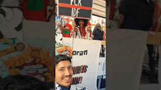 Unity In Frankfurt African Girl And Hani Bardawil Stand For Gaza الوحدة في فرانكفورت 