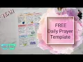 Daily Prayer - FREE Template How to Pray