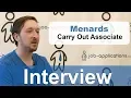 Menards Interview - Carry Out Associate