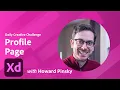 XD Daily Creative Challenge - Profile Page Adobe Creative Cloud