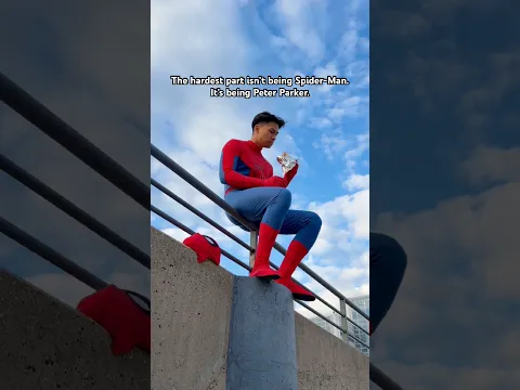 Who struggles more: Spider-Man or Peter Parker? 🕷️ #spiderman