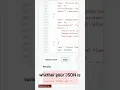 How to validate your JSON