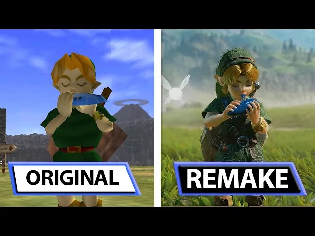 The Legend of Zelda: Ocarina of Time | Original vs Remake | First Gameplay Comparison
