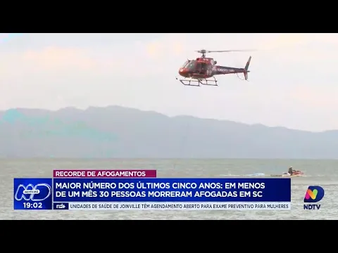 Maior número em cinco anos: recorde de afogamentos em Santa Catarina deixa autoridades em alerta