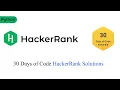 Day 0 Hello World Hacker Rank