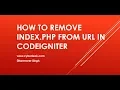 How to remove index php from URL in Codeigniter framwork by CyberTeak