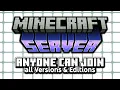One Minecraft Server ALL Versions ALL Editions