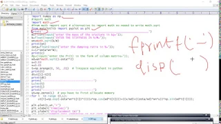 conversion of matlab code to python code EXAMPLE