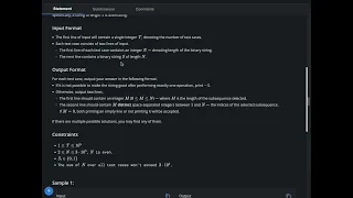 Codechef Starters130 Division 3 Good Binary String