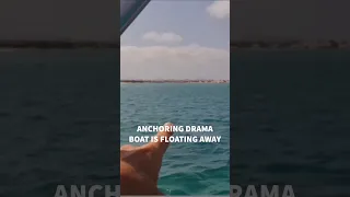 Anchoring drama. Boat is floating away #sailinglifestyle #windedvoyage #caboverde #africa