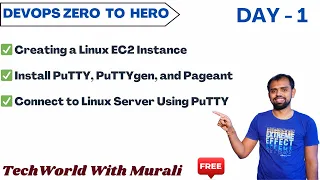 Day 1 1 Creation of AWS EC2 Linux Instance Free DevOps Course 40-Days