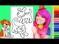 Coloring A Dog Cat Cute Animals Coloring Page Prismacolor Pencils KiMMi THE CLOWN