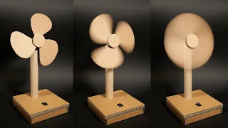 Summer Craft Table Fan Out Of Cardboard At Home DIY Crafts 