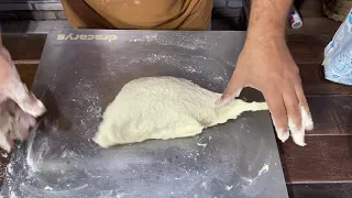 Testando a farinha Dona Benta em pizza de longa fermentação.
