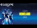 Download Lagu Europe- Homeland (Lyrics)