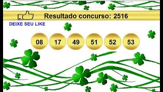 sorteio resultado mega sena 2516 Palpite 2517