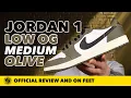 Lagu Air Jordan 1 Low OG 'Medium Olive' In Depth Review and On Feet!