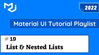 Material UI List and Nested Lists Material UI 5 Tutorial Material UI Collapse Nested List