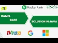 Camel Case Hackerrank Solution in Java Camelcase Coding Question in Java