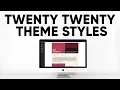 Twenty Twenty Theme Set homepage style with Gutenberg blocks