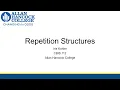 CBIS 112 Repetition Structures