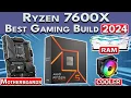 Insane Value Best Ryzen 7600X Gaming PC Build 2024 RAM GPU Motherboard More