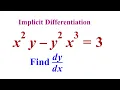 CALCULUS 1 IMPLICIT DIFFERENTIATION EXAMPLE 3