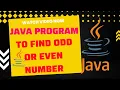 java program to find odd or even number java programming for beginners in Urdu Hindi