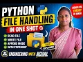 Python File Handling in One Shot Read Write Append Explained in Hindi