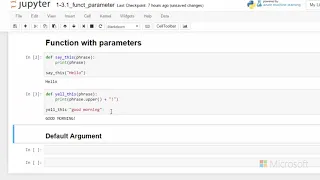 function parameters - Introduction to Python Absolute Beginner Module 2 3