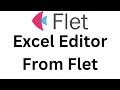 Flet Tutorial - Excel Editor Import And Save