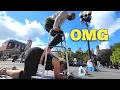WEIRD INTENSE STREET MASSAGE in WASHINGTON SQ PARK on Female in NYC Unintentional ASMR