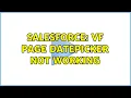 Salesforce VF Page Datepicker Not working
