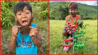 Survival Skills: SMART idea and USEFUL with single mom in forest #bushcraft #camping #outdoors #idea