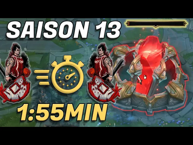 WR League of Legends Speedrun Didacticiel 1min55 (Saison 13)