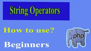 PHP Operators String Part-15 How To Use String Operator In Php