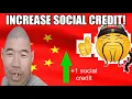 how to increase social credit