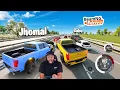 Drifting LIFTED TRUCKS through traffic in BeamNG Drive lmaooo
