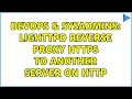 DevOps SysAdmins Lighttpd reverse proxy HTTPS to another server on HTTP