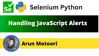 Handling JavaScript Alerts using Selenium Python Selenium Python